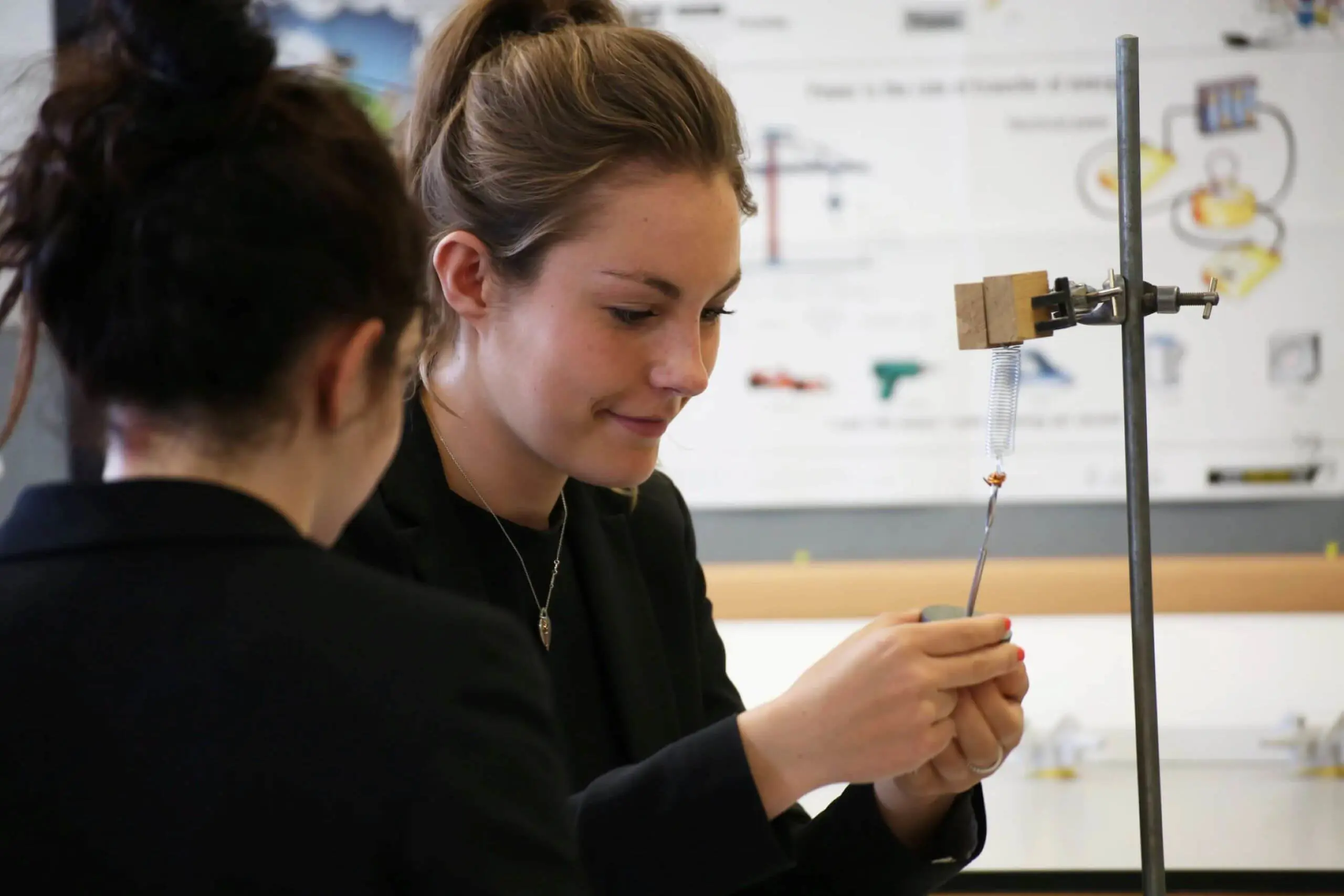 Seaford College science lesson.